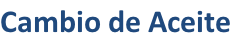 Cambio de Aceite